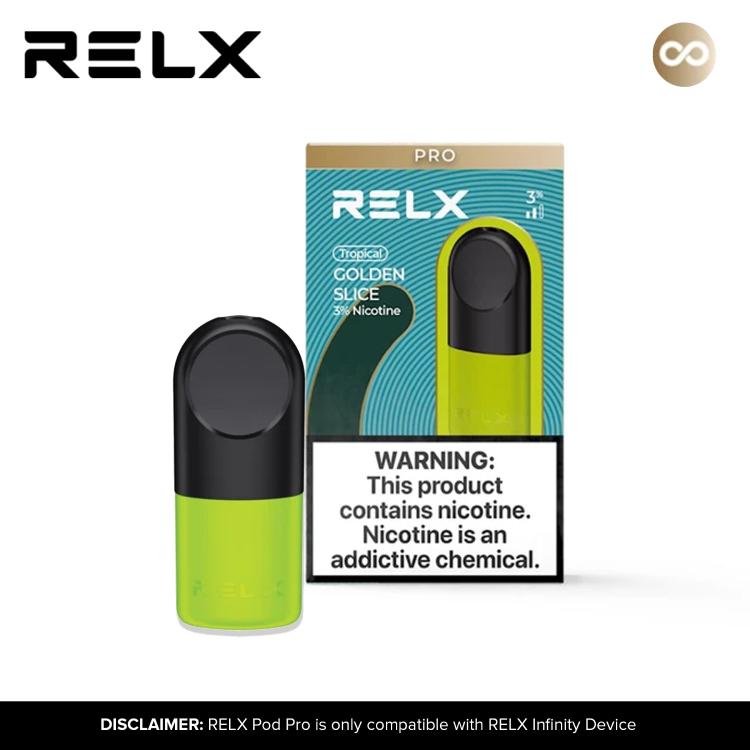 RELX Infinity Pod – Golden Slice Mango - Vape Vibes