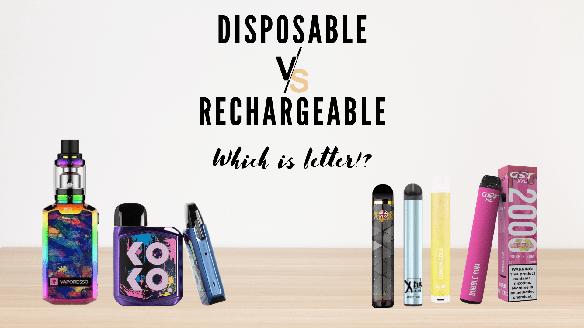 The Pros and Cons of Disposable vs Rechargeable Vape Pens