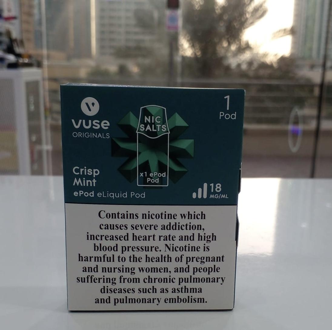 VUSE EPOD CRISP MINT 18 MG One Pod Vape Vibes