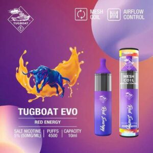 Tugboat EVO 4500 Puffs 50mg Red Energy