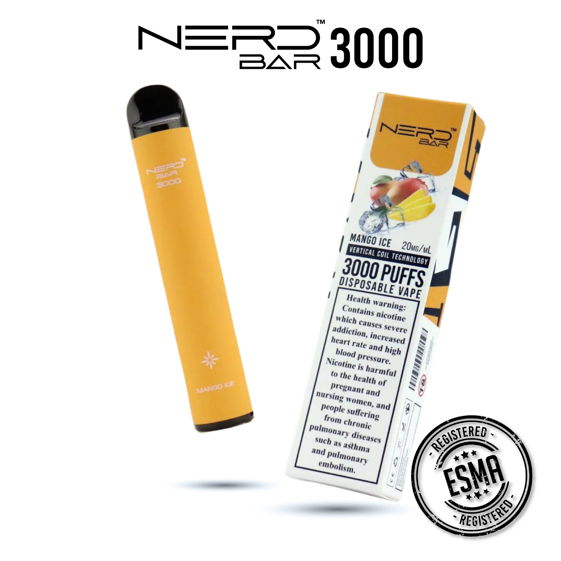 NERD Bar 3000 Mango Ice 20mg