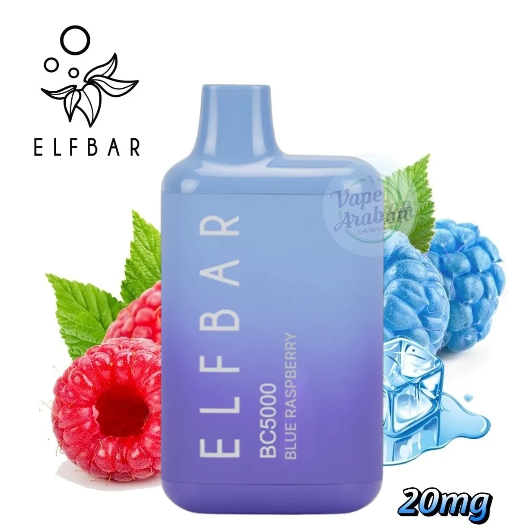 Elfbar Blue Raspberry 5000 Puffs 20mg Vape Vibes