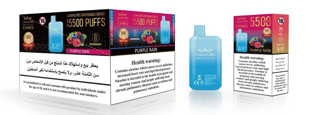 Luxury Lites Purple Rain 5500 Puffs 20MG - Vape Vibes