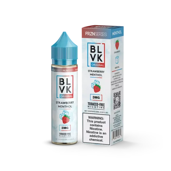 BLVK FRZN Strawberry Menthol 3mg 60ml - Vape Vibes