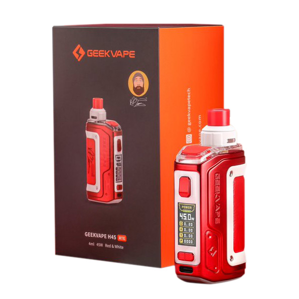 Geek Vape H45 RTE Kit Red & White