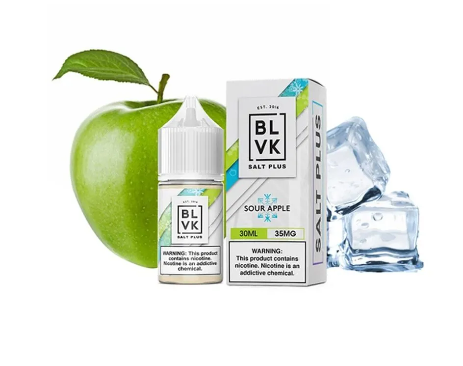 BLVK Salt plus Sour Apple 35mg 30ml - Vape Vibes