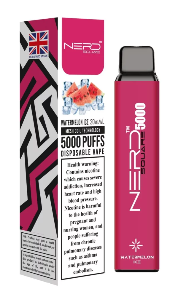 NERD Square 5000 Watermelon Ice 20mg - Vape Vibes
