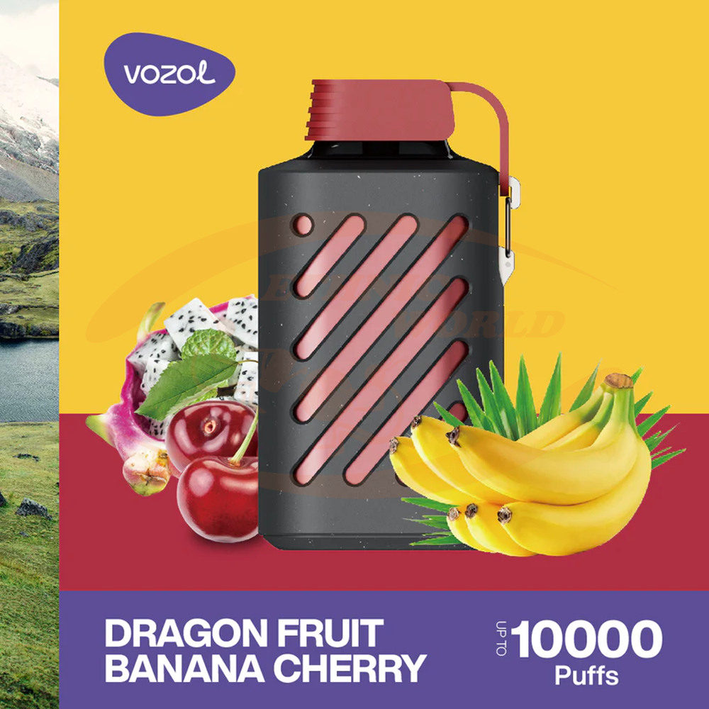 VOZOL GEAR 10000 Dragon Fruit Banana Cherry 5% - Vape Vibes