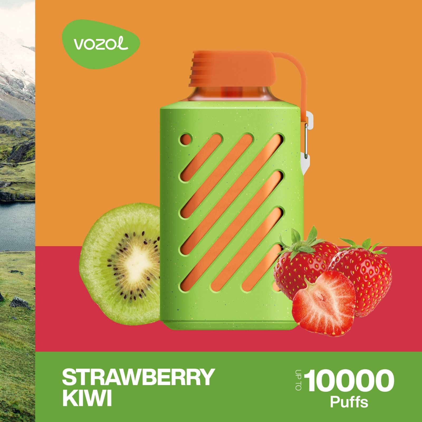 VOZOL GEAR 10000 Strawberry kiwi 5%