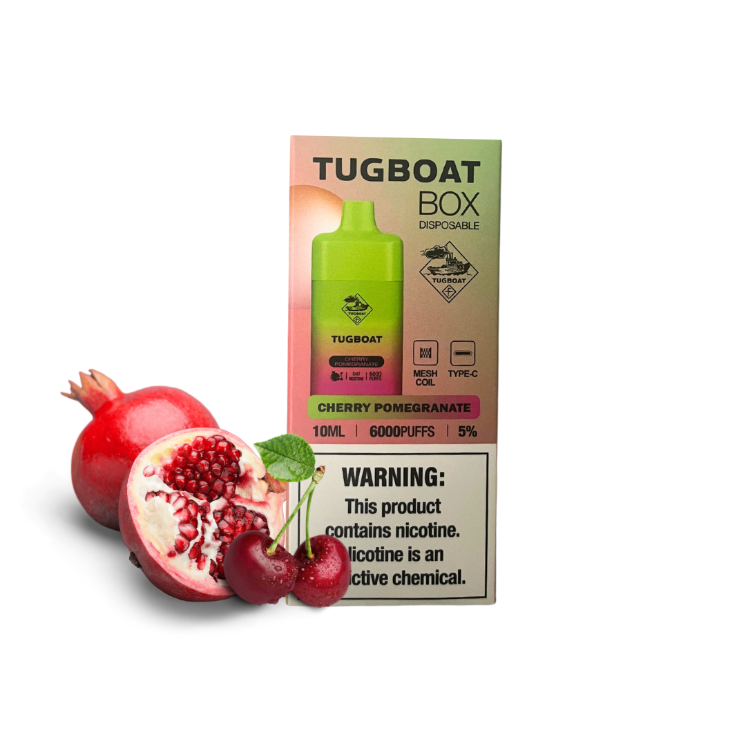 Tugboat Box Cherry Pomegranate 6000 puffs 50mg