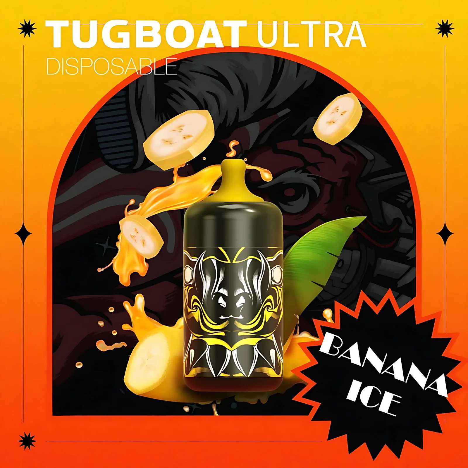 Tugboat Ultra Banana Ice 6000 Puffs 5 Disposable Vape