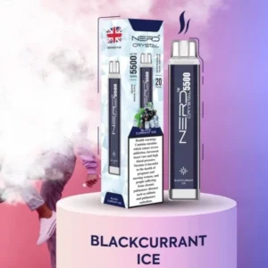 NERD Crystal Disposable Vape Blackcurrant Ice 5500 puffs 2%