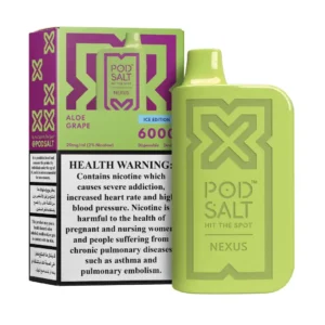 Podsalt Nexus Aloe Grape 6000 puffs 2%