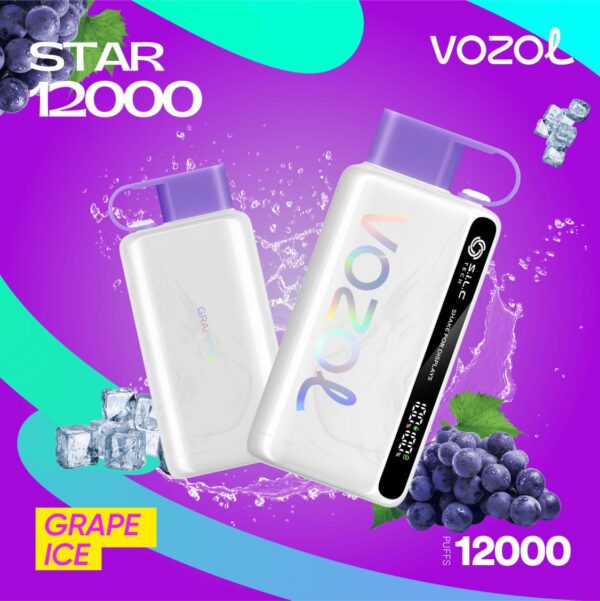 VOZOL STAR 12000 GRAPE ICE 50mg