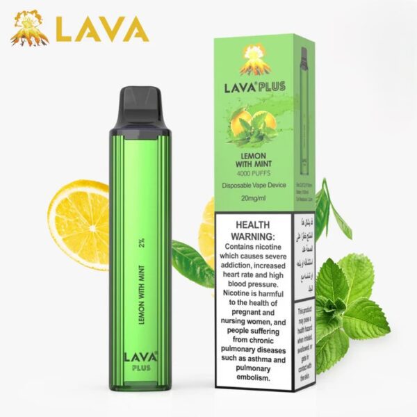 Lava Plus 4000puffs 20mg Lemon with Mint