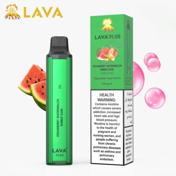Lava Plus 4000puffs 20mg Strawberry Watermelon Bubblegum