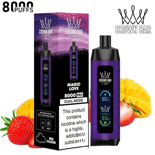 Al Fakher Crown Bar Pro Magic Love 8000 Puffs 5mg